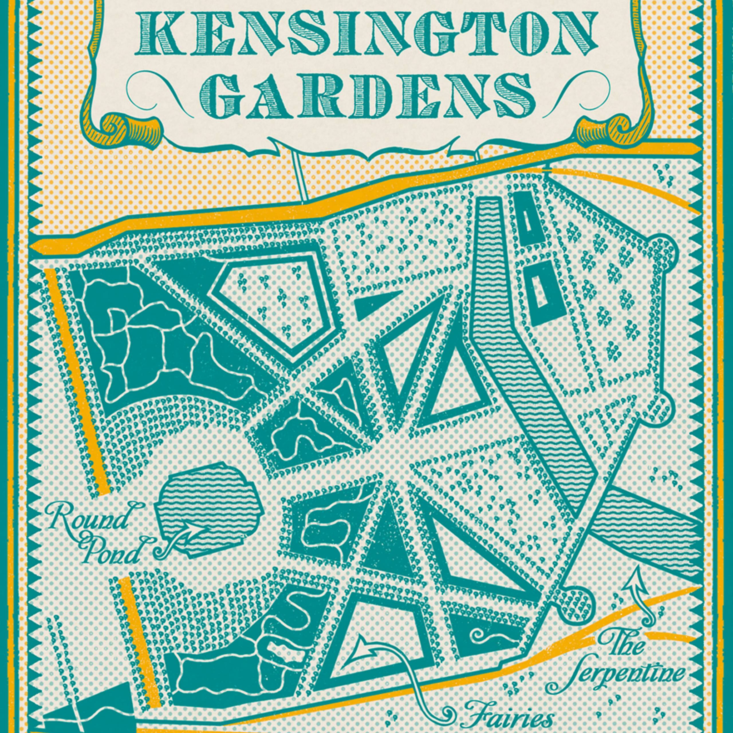 MinaLima - ピーター・パン - Map of Kensington Gardensプリント