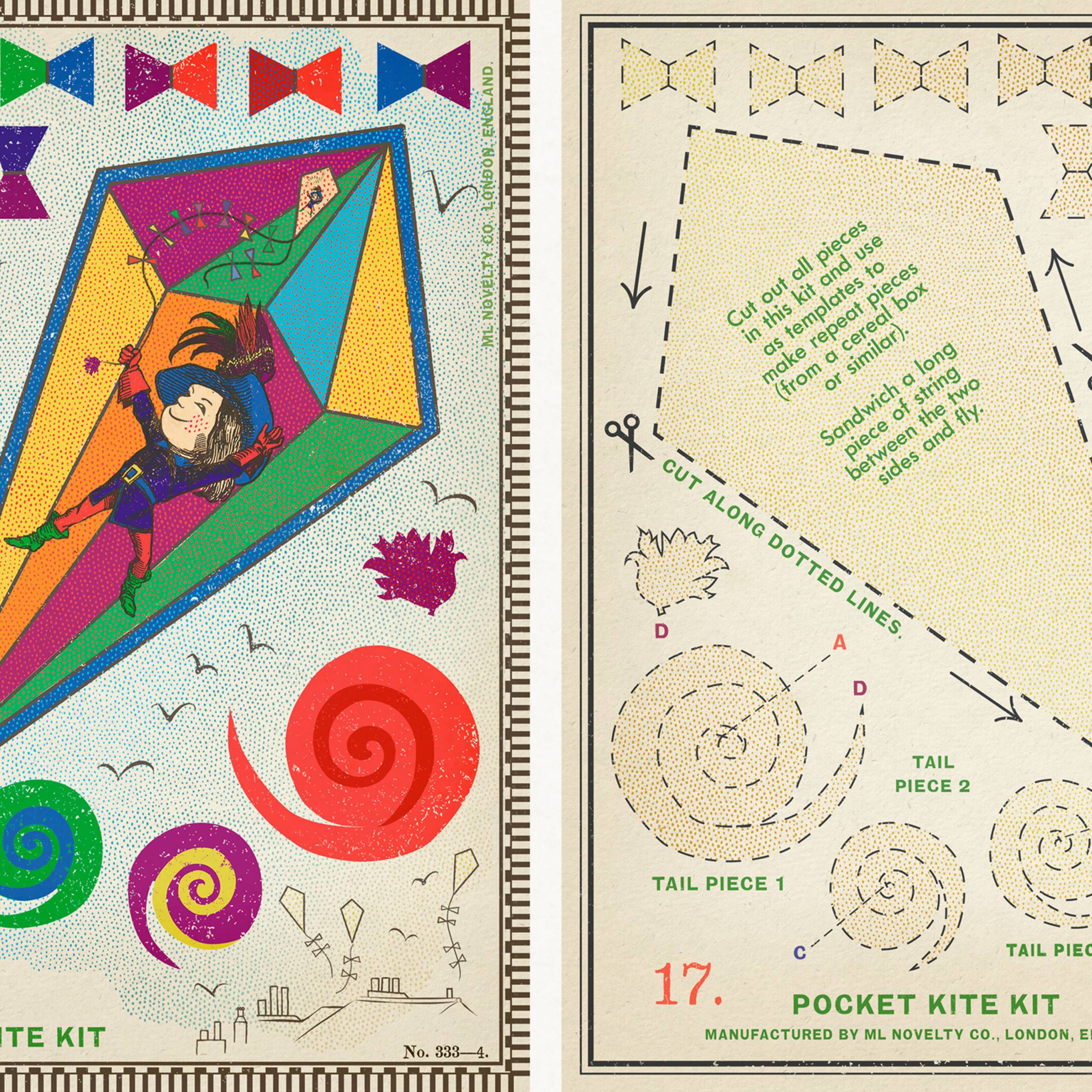 MinaLima - ピーター・パン - Michael's Pocket Kite Kitプリント