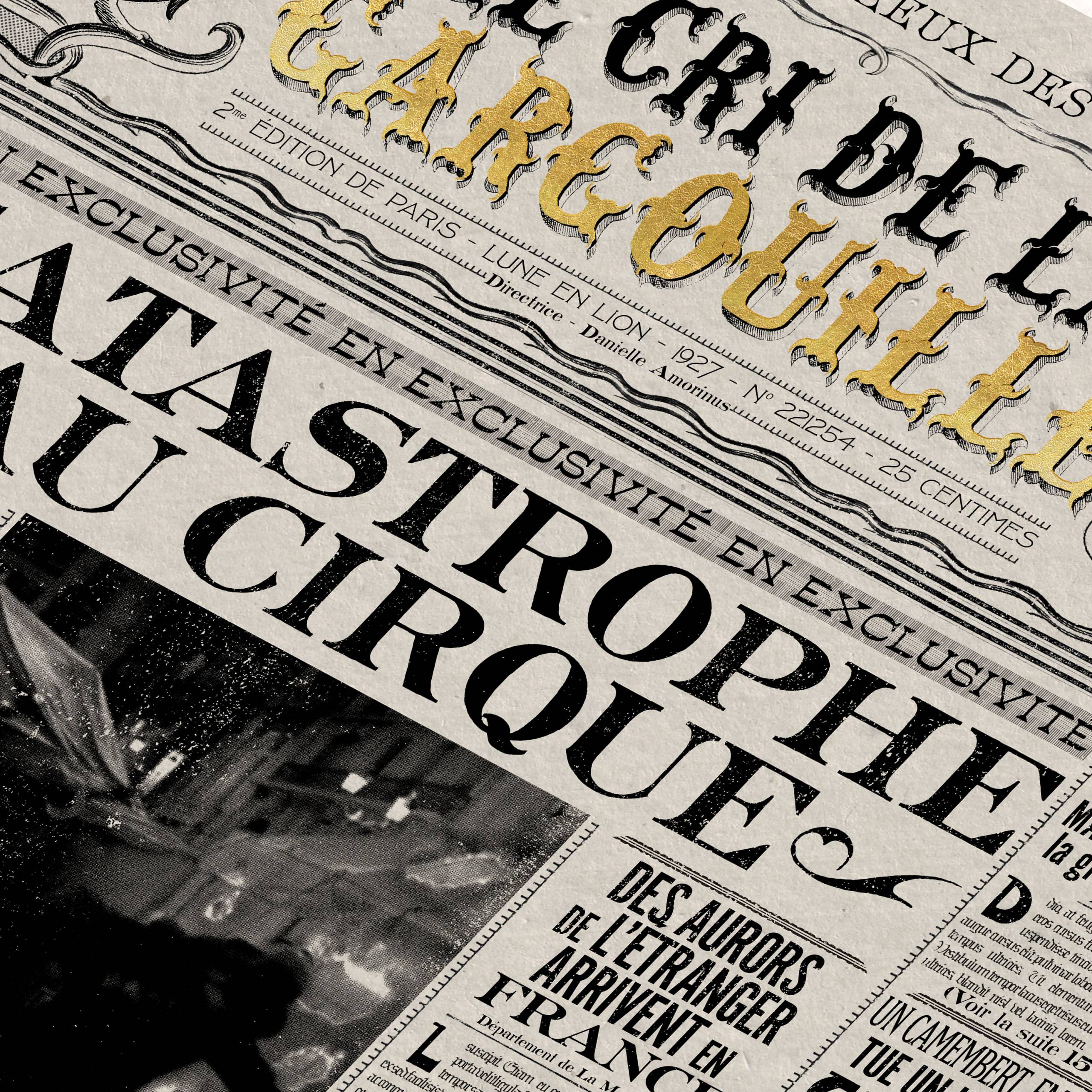 MinaLima - Le Cri De La Gargouille - Catastrophe Au Cirqueプリント