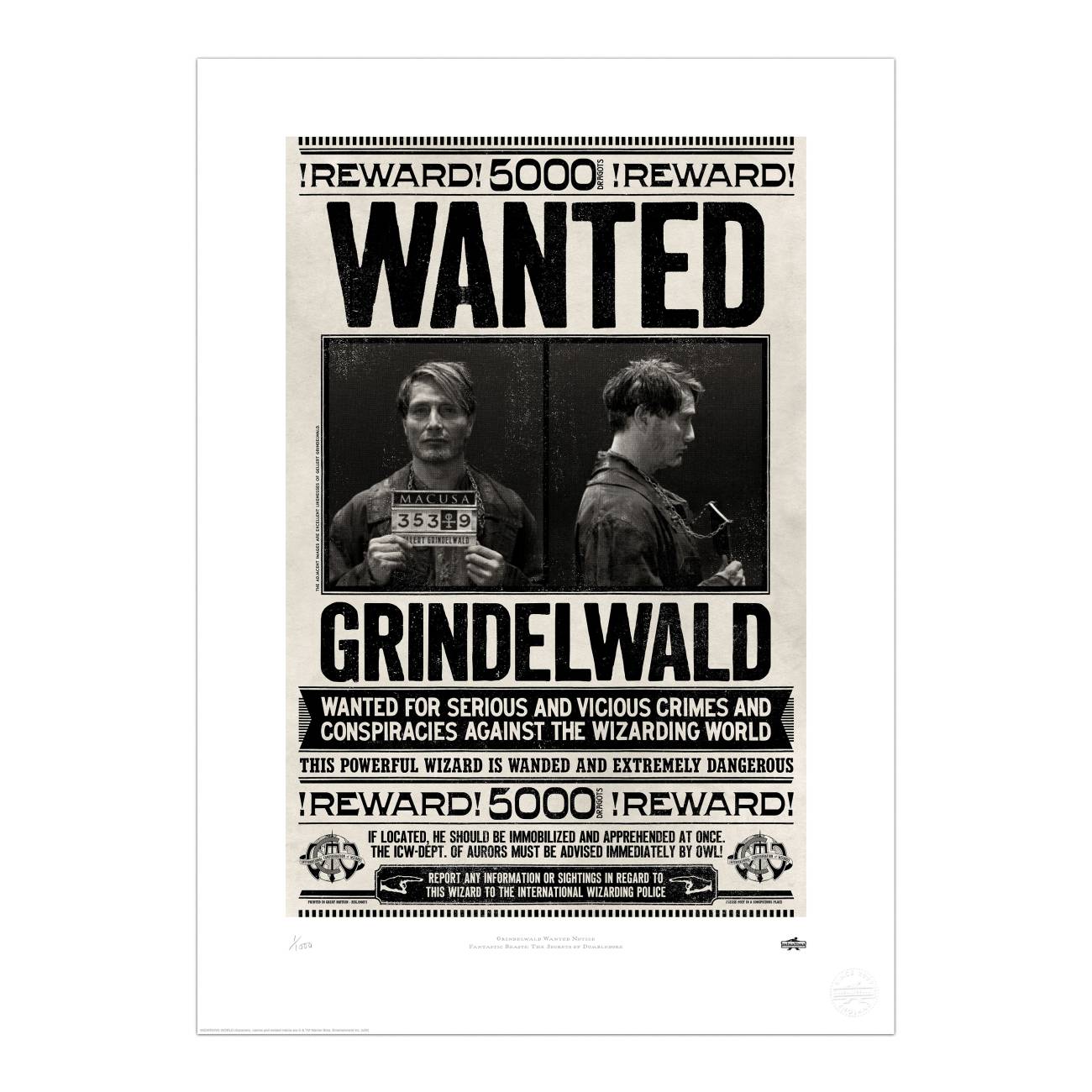 Grindelwald Wanted Notice - プリント — ミナリマ通販